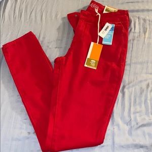 Red woman jeans